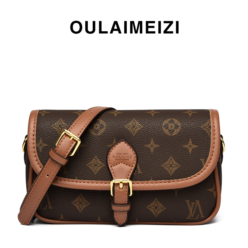 OULAIMEIZI Designer Bag 2025 New Style Fashionable Small Square Bag Versatile Classic Printed Single Shoulder Cross body Bag for Women