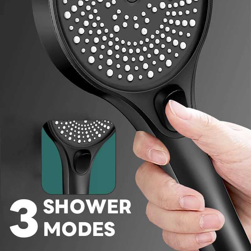 3 Modes High Pressure Shower HeadRainfall Shower HeadWater SavingBathroom Accessories C251220