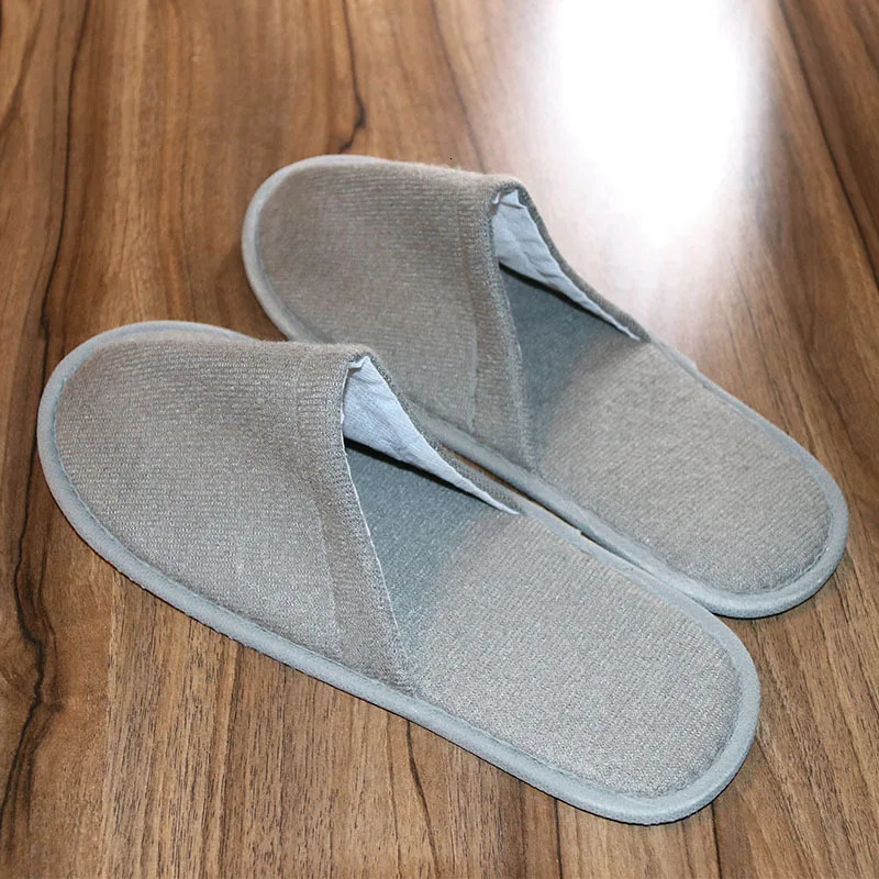 20 Pairs Disposable Slippers Women Men Non-slip el Slides Cotton Linen House Guest Flip Flop Wedding Shoes Travel Slippers 251217