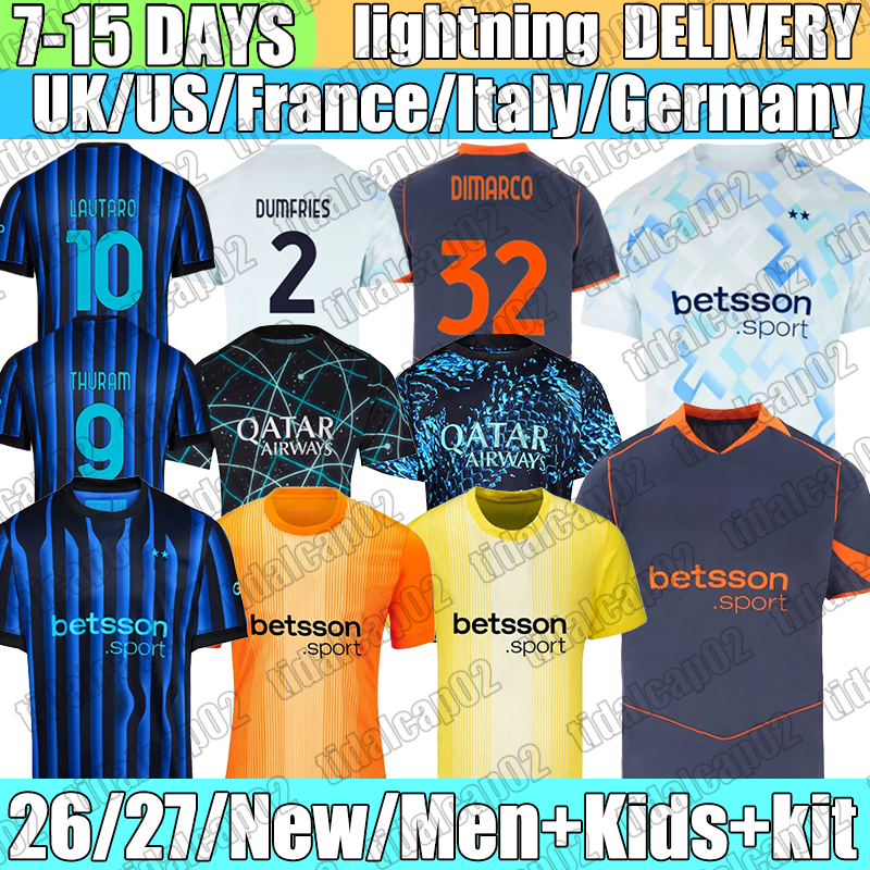 maglia inters Mlians LAUTARO THURAM DIMARCO BARELLA BASTONI LUIS HENRIQUE Soccer Jerseys FRATTESI DUMFRIES Calhanoglu 2026 Football Shirt Mens kids kit uniform