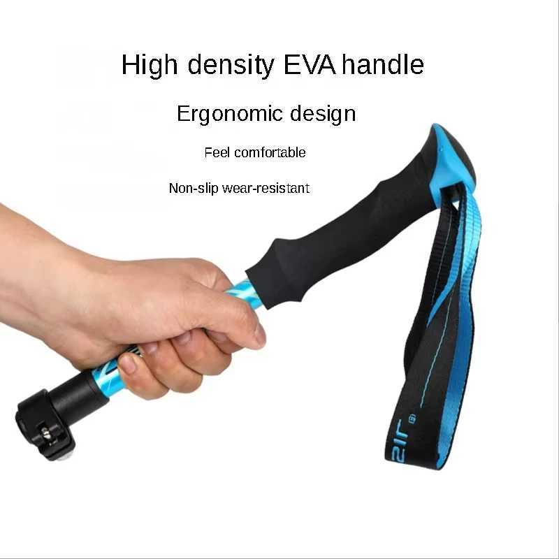 2PCS Trekking Poles Adjustable Ultralight Walking Sticks Alpenstock Outdoor Hiking-Climbing Mountaineering Sticks G251220