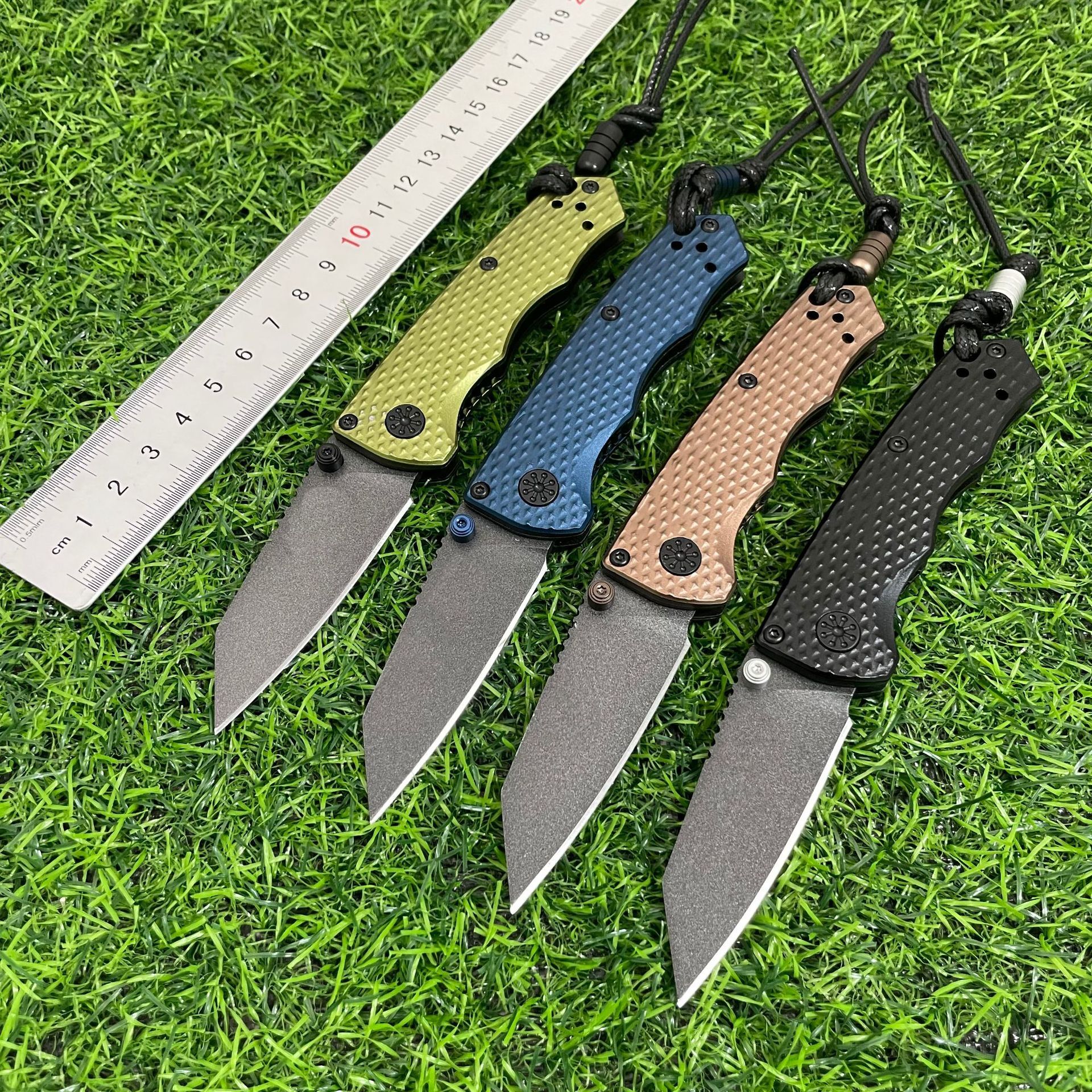 BM 290 D2 Stainless Steel Folding Knife Nylon Fiber Handle Outdoor Camping Versatile Daily Portable Multi-purpose Cutting Tool