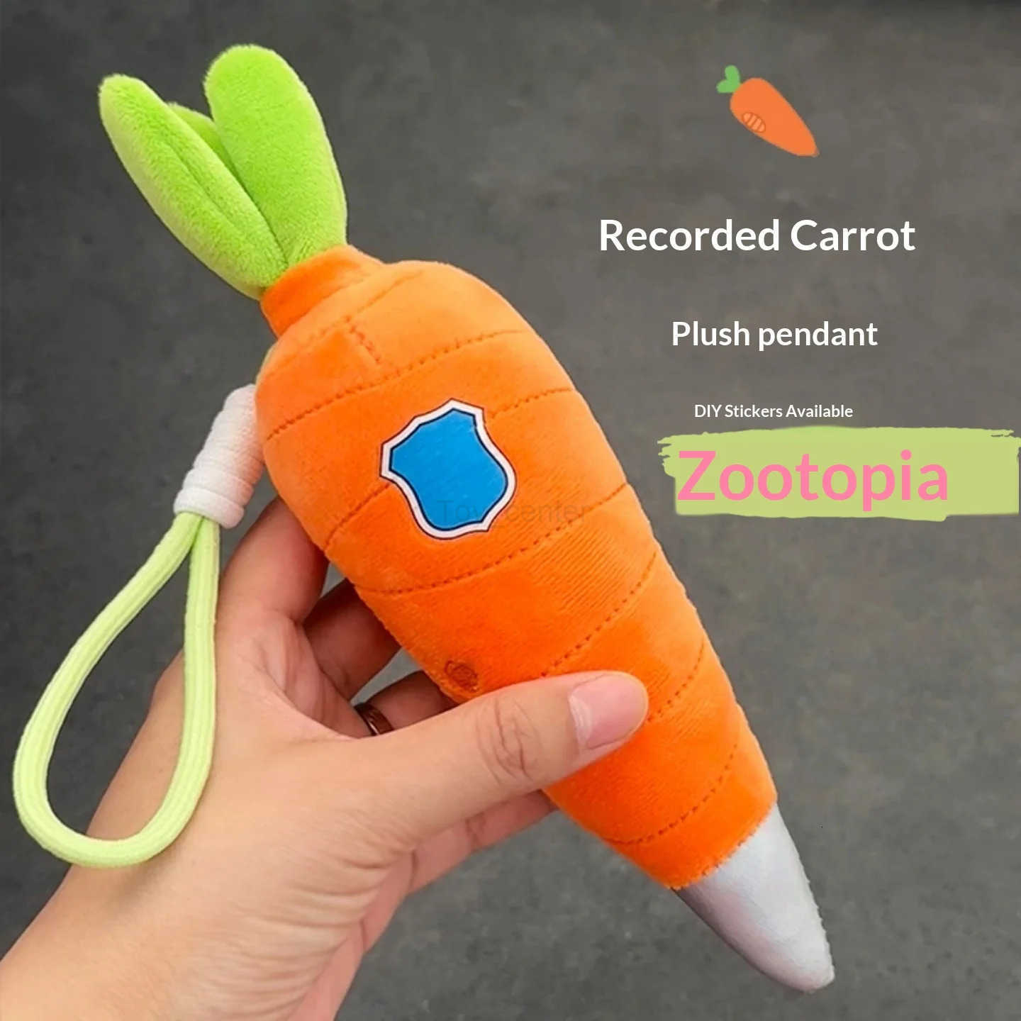 Disney New Zootopia Cute Carrot Recording Gary Talking Plush Keychain Little Carrot Doll Pendant Model Favorite Toy For Girl Gift H251220