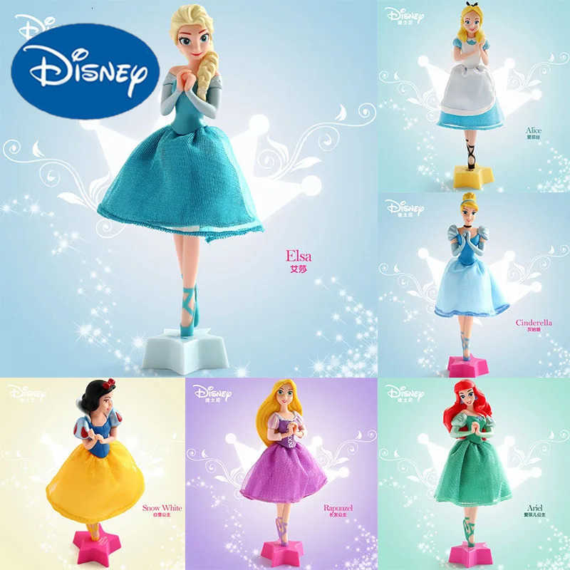 Disney New Princess Modeling Kawaii Elsa Snow White Cinderella Bell Creativity Lovely Pen Cartoon 07mm Ballpoint Pen Girl Gift H251220