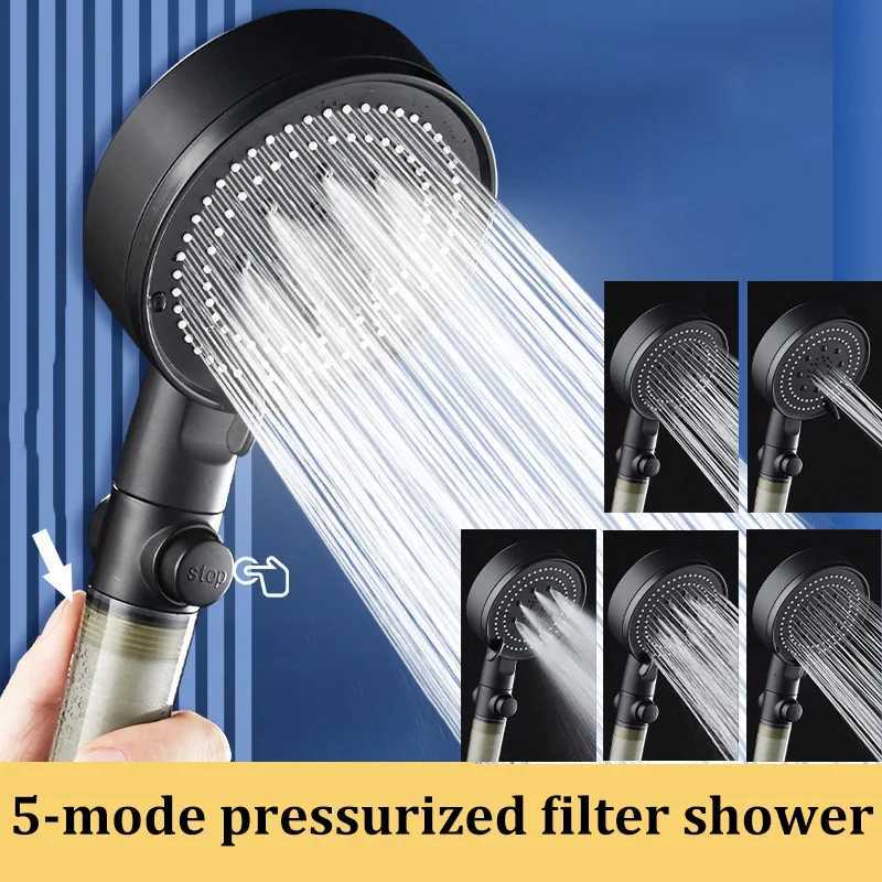 Five-speed high-pressure shower head PP cotton filter home bathroom shower bathroom accessories set C251220