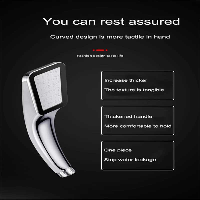 300 Holes Shower Head High Pressure Rainfall Water Saving Flow With Chrome ABS Sprayer Nozzle Square Shower Bathroom Accessories C251220