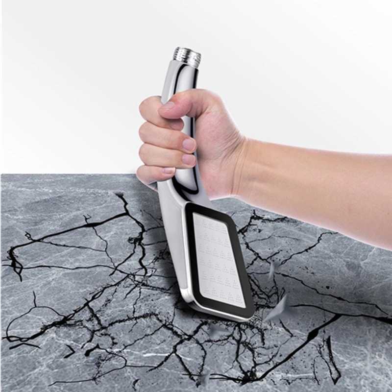 300 Holes Shower Head High Pressure Rainfall Water Saving Flow With Chrome ABS Sprayer Nozzle Square Shower Bathroom Accessories C251220