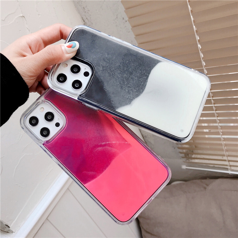 Solid Color Liquid Quicksand Compatible with iPhone 17 Pro Max Case Apple 16 Luminous 15 Full Coverage 14 Export Model