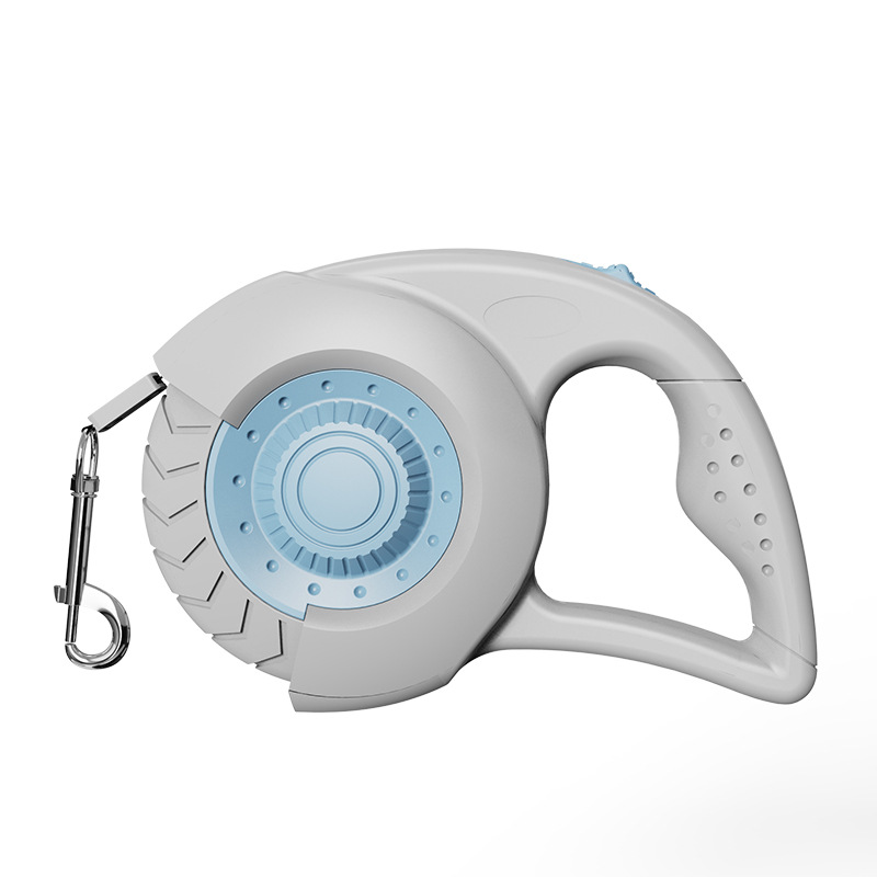 Heavy Duty Chain Leads Retractable Dog Leash with Anti Rust Metal Hook for Large Dogs Pet Walking Training