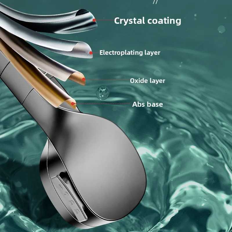 High-Pressure Gun Gray Shower Head with 3 Modes - Energy Saving Water Saving Handheld for Bathroom C251220