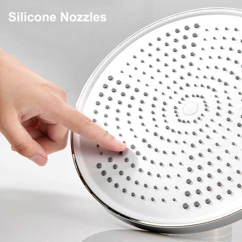New 25CM Pressurized Ceiling Mounted Shower Head Supercharge Large Flow Top Spray ABS Thicken High Pressure Rainfall Shower Head C251220