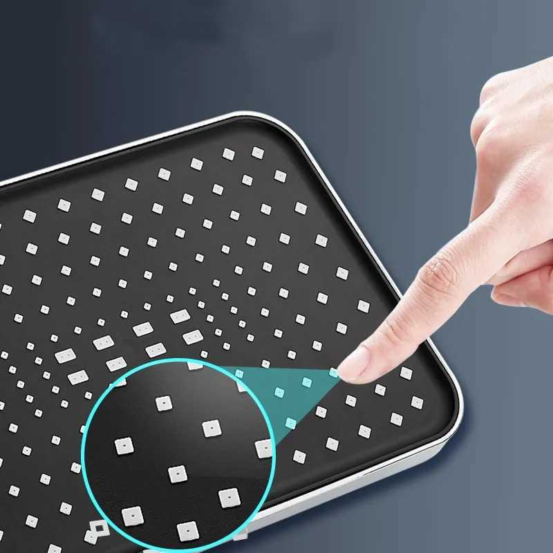 Rainfall Shower Head Large Flow Supercharge Showerhead 4 Mode Adjustable Sprinkler Faucet Replacement Parts Bathroom Accessories C251220