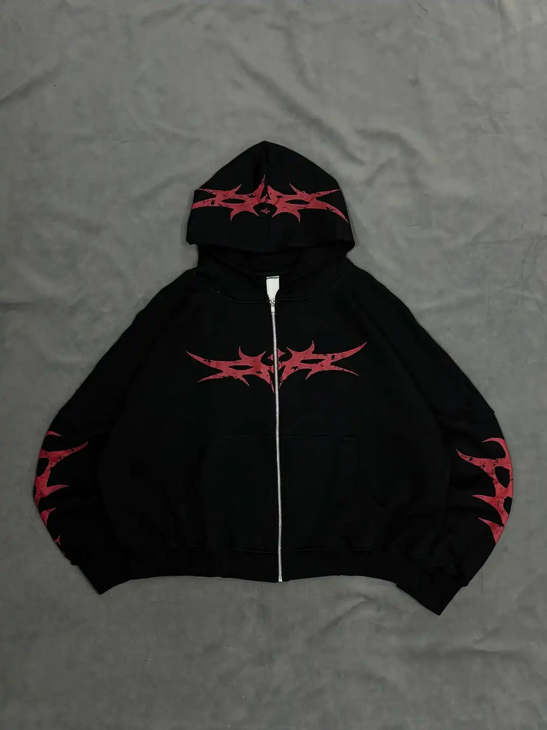 Retro Art Ultra-large Letter Printing Summer Street Round Neck of Hoodie Coats Mens Loose Leisure Sports Warm Couple Sweater 251219