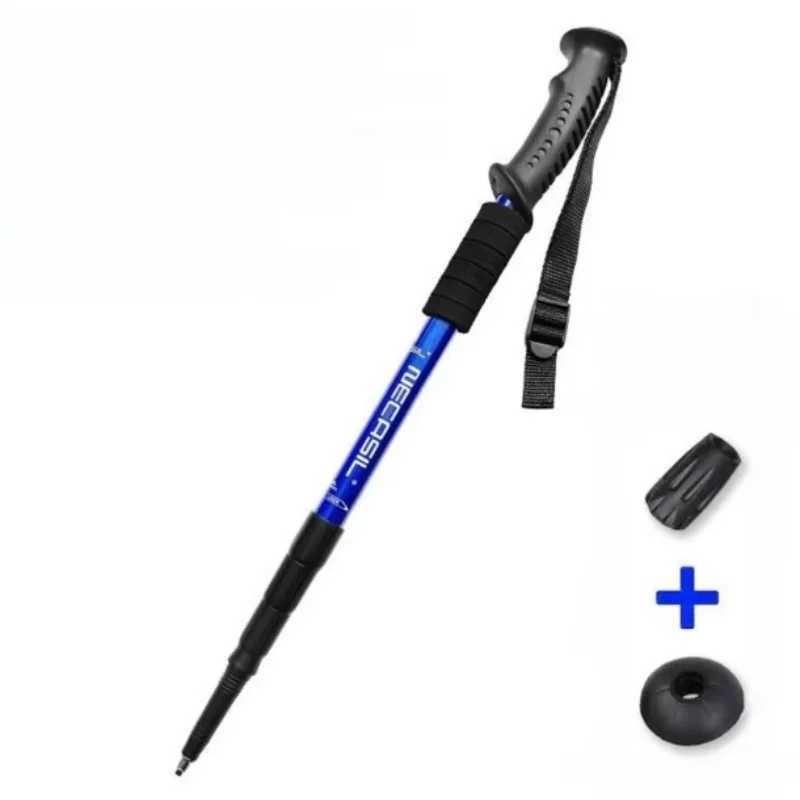Aluminium Alloy Teleskopic Stick Hiking Poles Basto De Trekking Walking Stick Ultralight Absorber Walking Cane Alpenstock G251220