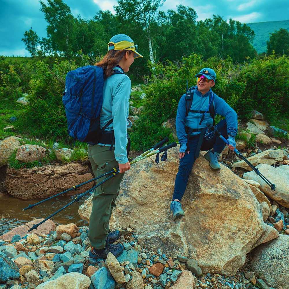 WIDESEA foldable Carbon Trekking Poles 65-135CM Retractable Lightweight Mountaineering Poles for Hiking Mountaineering G251220