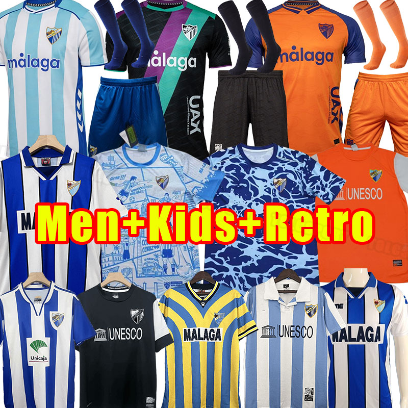 25 26 Malaga Soccer Jerseys 2025 2026 JAIRO Luis Munoz Jozabed Ismael Football Shirt HOME AWAY Juankar CF Juande Men Kids Retro 2005 06 2012 13 1997 98 99