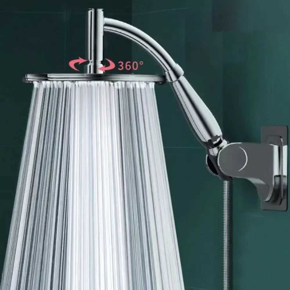 High Pressure Rainfall Shower Head Large Stainless Steel Curved Shower Extension Square Shower Head Extension C251220