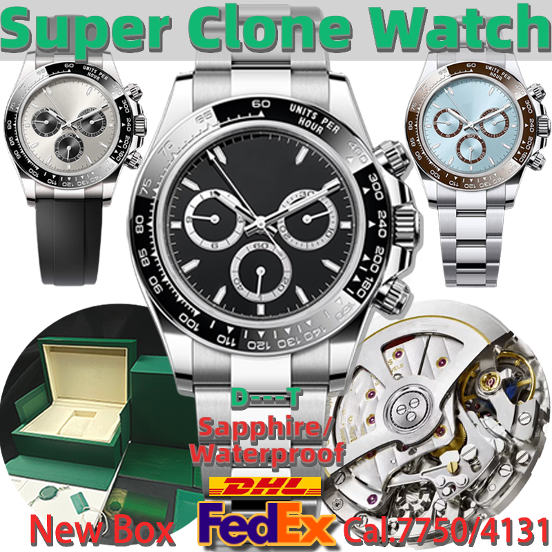 Mens Watch Designer Watches Men High Super Quality Clean Factory 40MM Cal4131 Automatic Mechanical Watch 904L Waterproof 100M Sapphire Watch Sport Gift Send Fedex