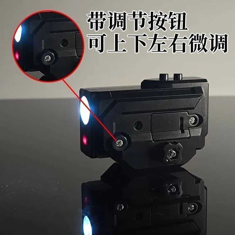 HOT Two-in-one High-intensity Flashlight Laser Pointer Fits 20mm Rail for Toy Airsoft Guns Hunting CS Matches WargamesT251220