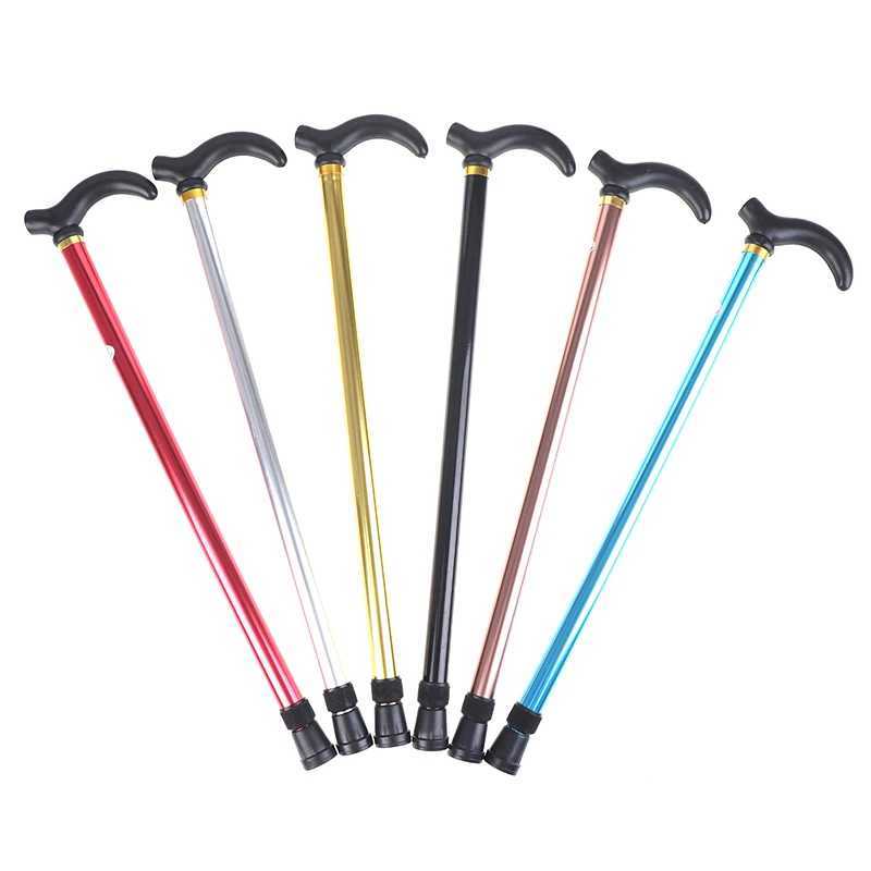 Adjustable Walking Stick 2 Section Stable Anti-Skid Crutch Old Man Hiking Cane G251220