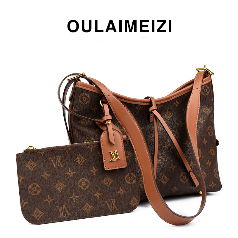 OULAIMEIZI Designer Bag 2025 Large Capacity Commuter Leisure Tote Bag for Women Light Luxury Printed Versatile Fashion Shoulder Bag