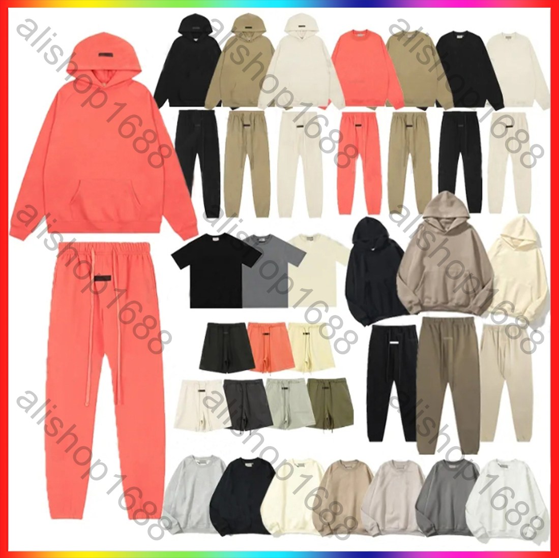 designer hoodie men's women's essintals hoodie tech fleece jacket 3D letter graphic essentials sweatshirt sweatpants spider hooddie essential tracksuit sweater 02