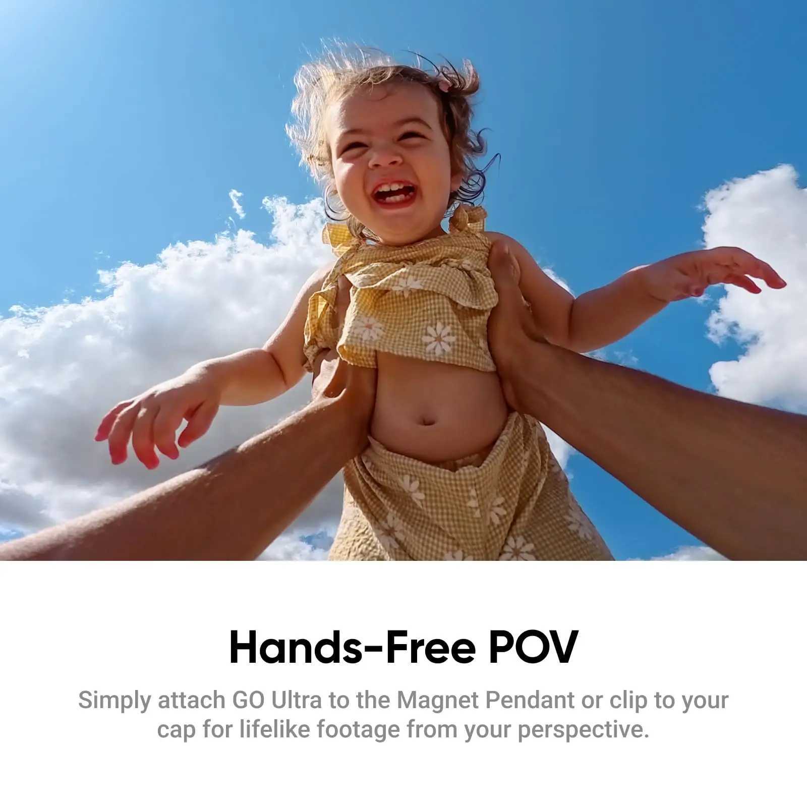 Insta360 GO Ultra 4K60fps Magnetic Action Camera 53g Ultra-Light with 156 FOV and 25 Flip Touchscreen C251220