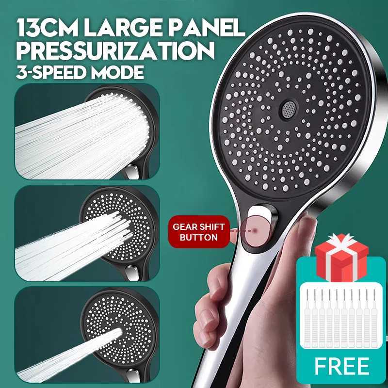 3 Modes High Pressure Shower HeadRainfall Shower HeadWater SavingBathroom Accessories C251220
