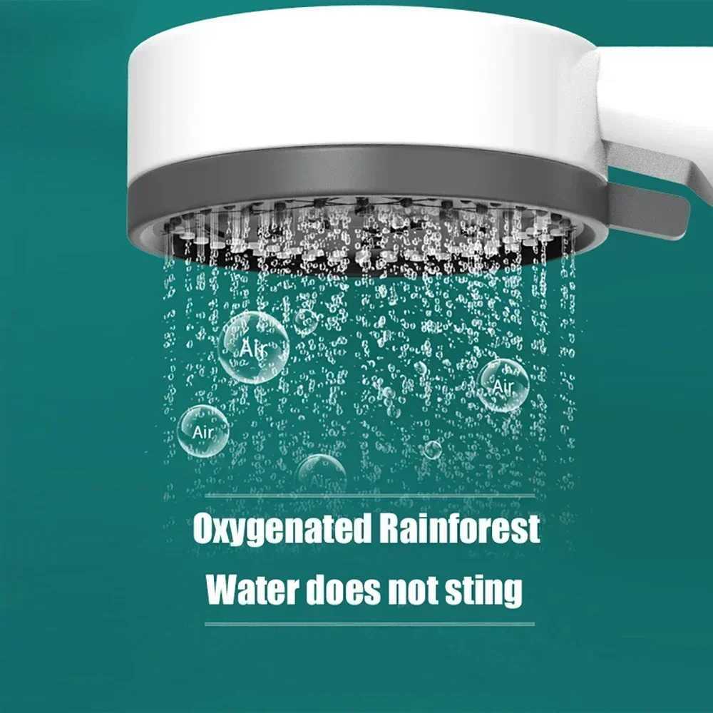 10 Modes High-Pressure Filtered Shower Head One Key Stop Water Bathroom Handheld Showerhead Portable Shower Nozzle Accessories C251220