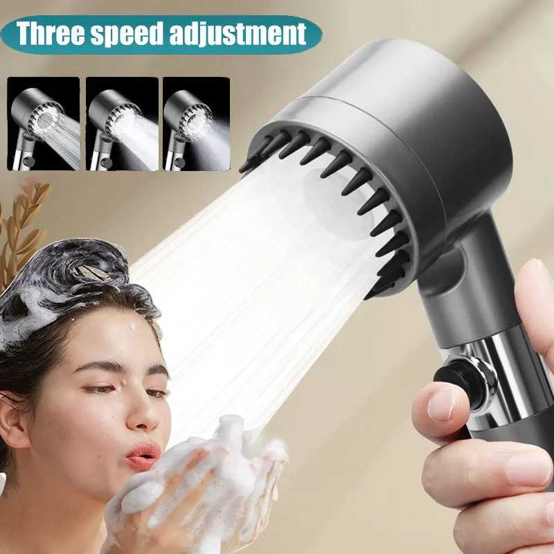 Shower for Bathroom Accessories Three Level Adjustment Showerhead Pressurization Head Massage Knobs Filter Set Showers Parts C251220
