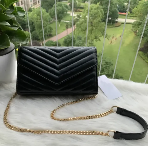Designer clutch handbags woc Envelope Genuine leather caviar bags wallet on chainpurse fashion lady shoulder bag women handbag vintage card holder Evening Bags