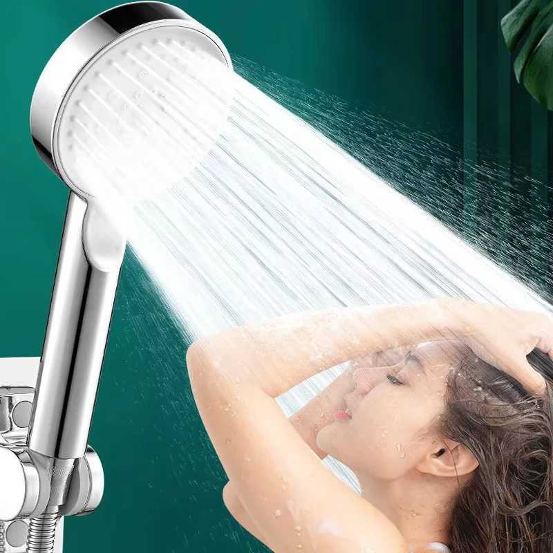 Booster Shower Head Adjustable High Pressure Water Massage Shower Head Home Handheld Sprayer Bathroom Supplies 5 Modes C251220