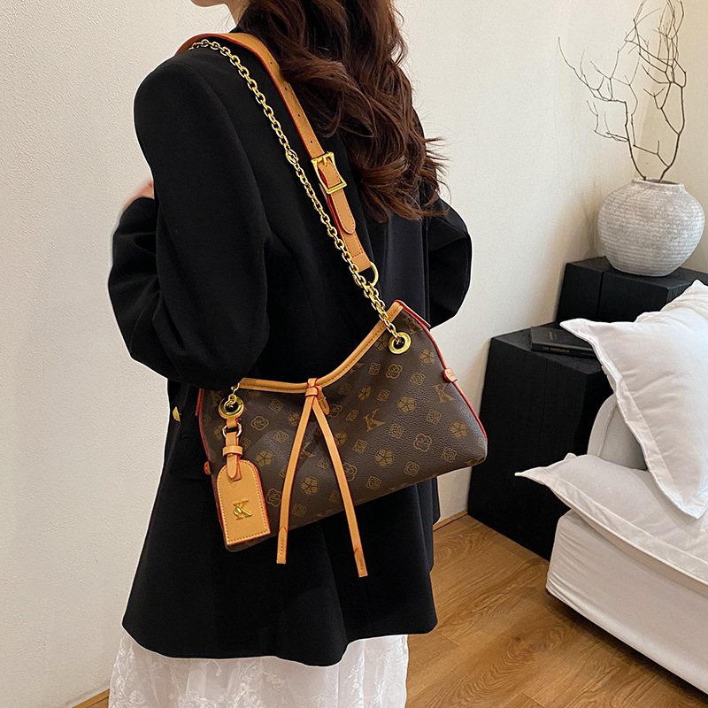 New Fashion Large Capacity Printed Pu Cross-Body Bag High Quality Shoulder Bag