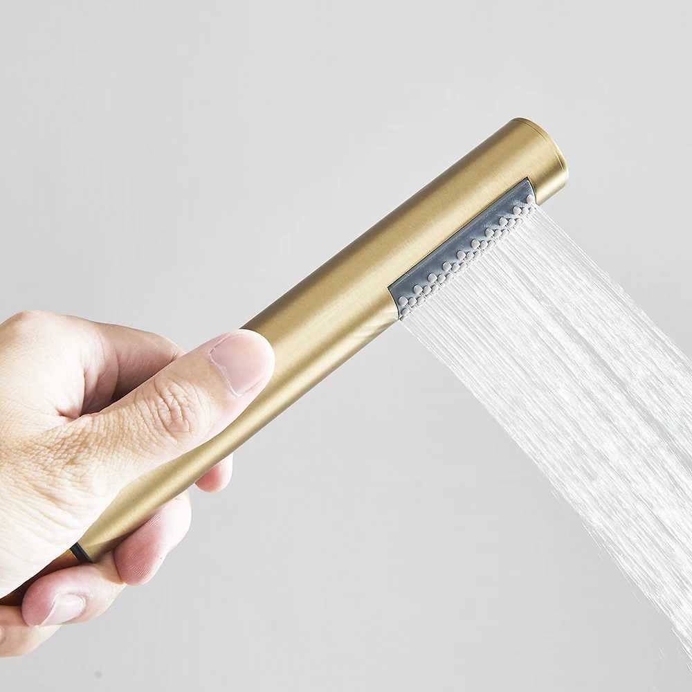 Uythner Hand-held Shower Head Plastic Black Bathroom Rainfall Shower Nozzle Aerator High Pressure handheld Shower Head C251220