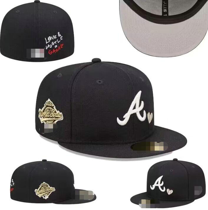 Men's Baseball Full Closed Caps Summer Braves 2025 World Series NYG Champions Champs Letter Bone Men Women Black Color All 32 Teams Casual Sport Flat Fitted hats s0