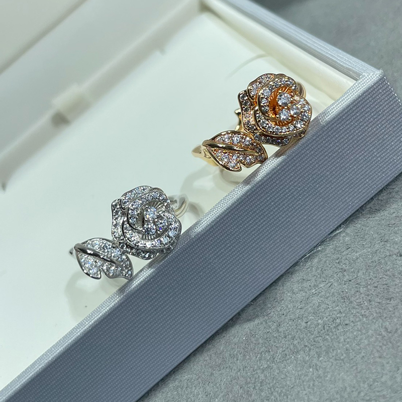 ADITA Designer rose ring for women couple rings top quality US size details same as the counter products With box exquisite gift classic style j006