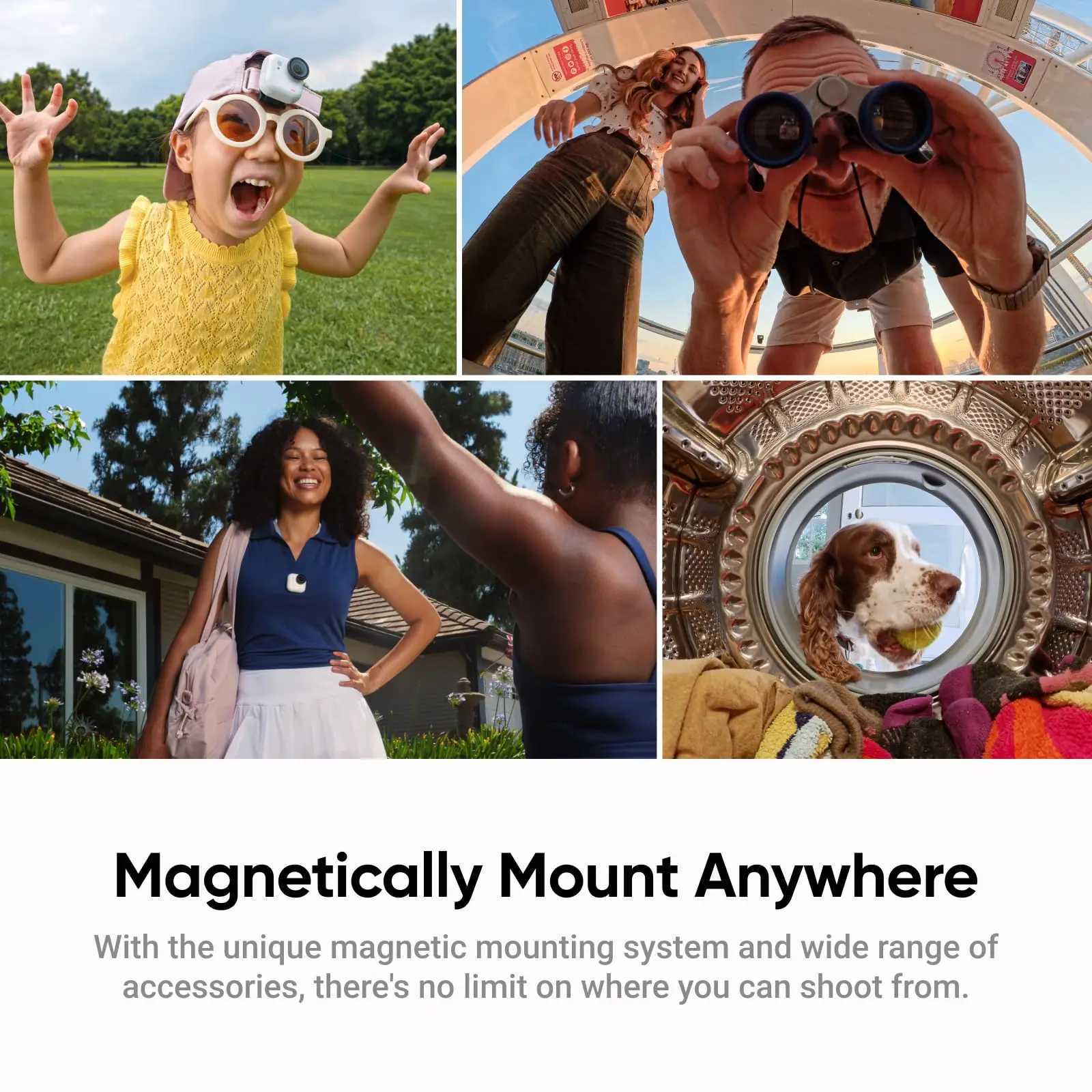 Insta360 GO Ultra 4K60fps Magnetic Action Camera 53g Ultra-Light with 156 FOV and 25 Flip Touchscreen C251220