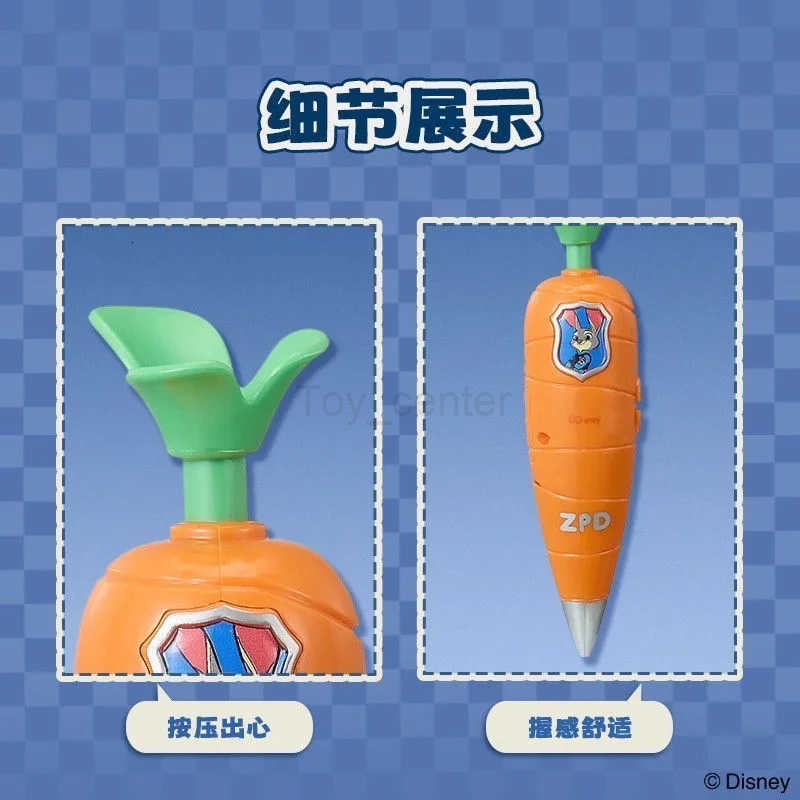 Disney Genuine Zootopia 2 Judy Carrot Pen Kawaii Animal City Judy Rabbit Sound Carrot Pen Toy Recording Ballpoint Pen Anime H251220