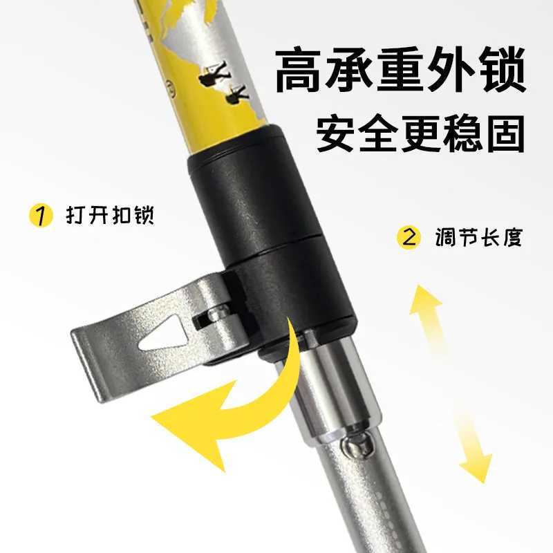 Outdoor Hiking Pole Off-road Walking Stick Retractable Folding Aluminum Alloy Hiking Outdoor Equipment N82Pro Set G251220