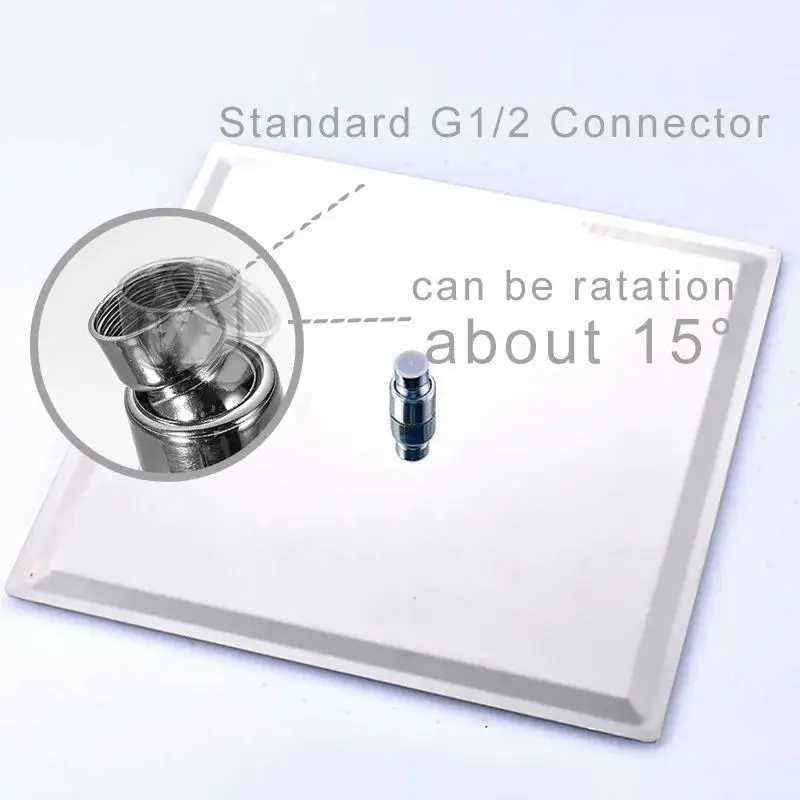 Bathroom Shower Head Chrome Ultrathin Rainfall Bath Head Wall Mounted Stainless Steel Bathroom Shower Accessories C251220