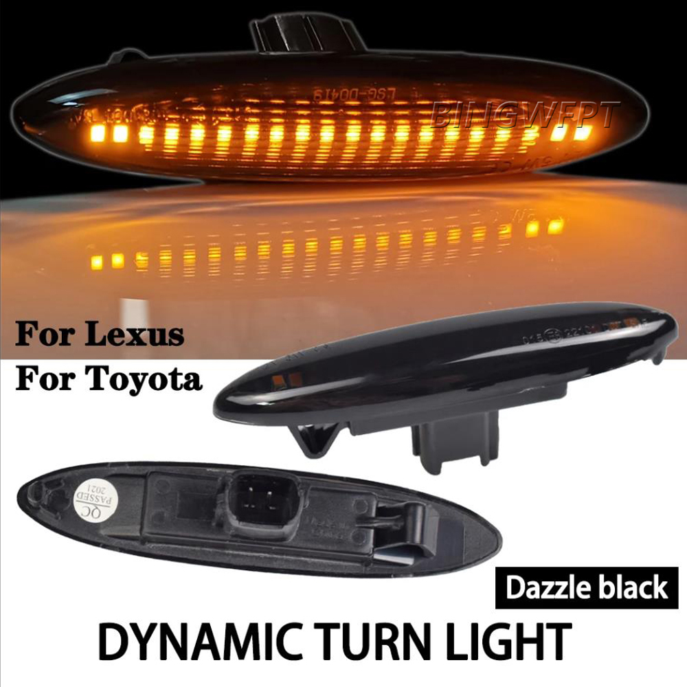 For Toyota Highlander XU40 2008-2013 LED Side Fender Marker Turn Signal Indicator Light 2PC