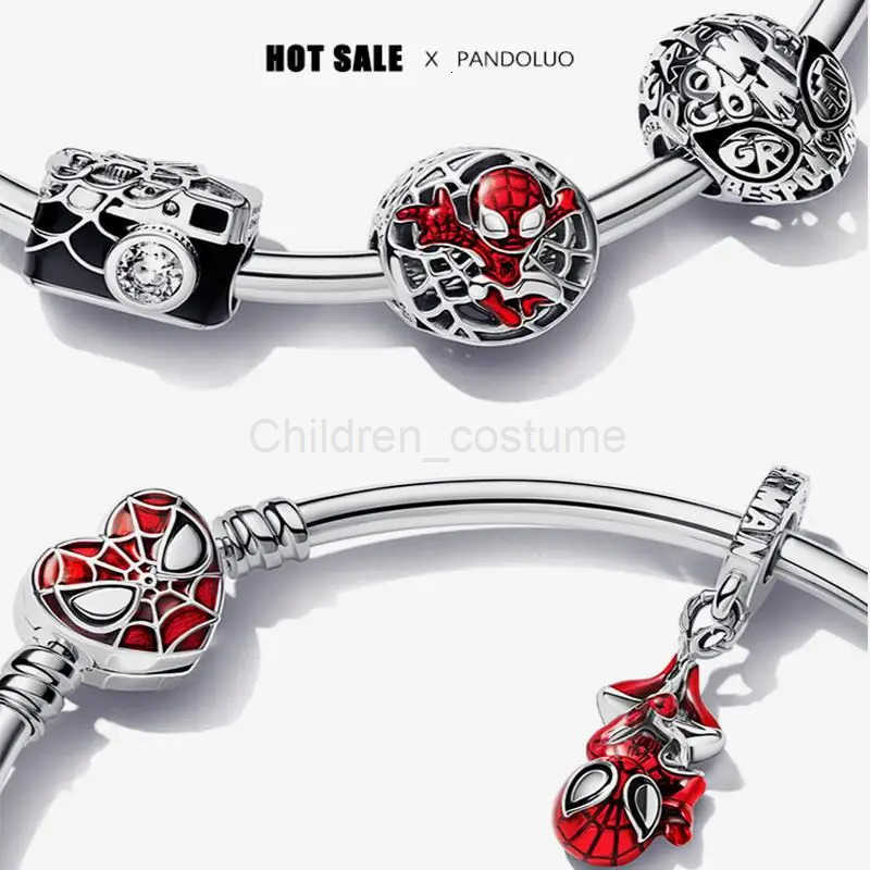 Disney NEW Marvel Series Iron Man Spiderman Charm Beads Fits Demogorgon Charm Original Bracelet Women 925 Silver Pendant Jewelry Gift H251220