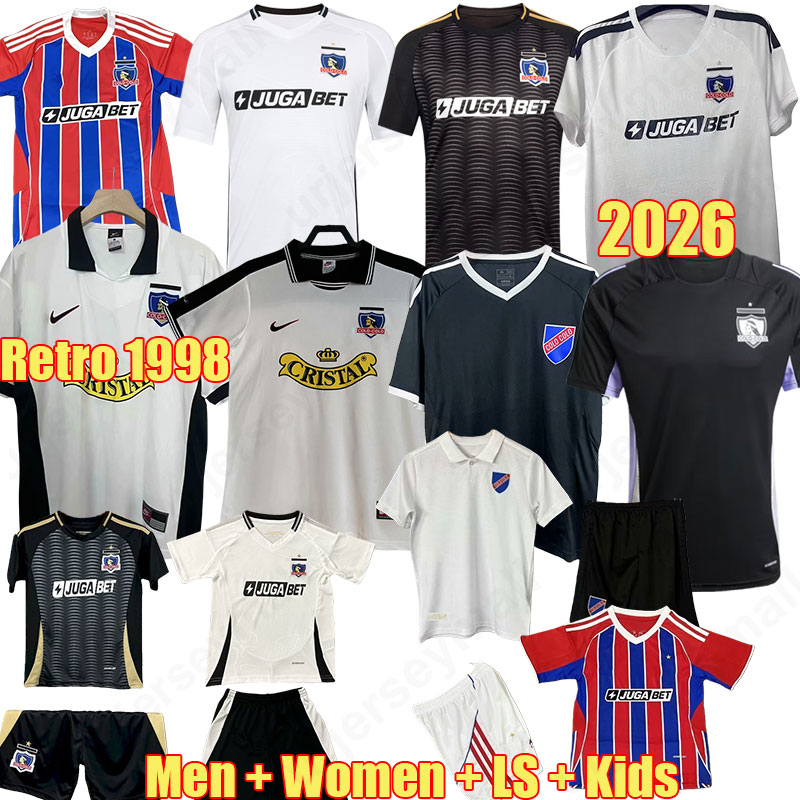2025 2026 COLO COLO Soccer Jerseys Retro 1998 CSTRO 100TH 25 26 VEGAS Colo Kit Women Vintage Football Shirts ODGAARD Home Away men kids kit Uniforms 788