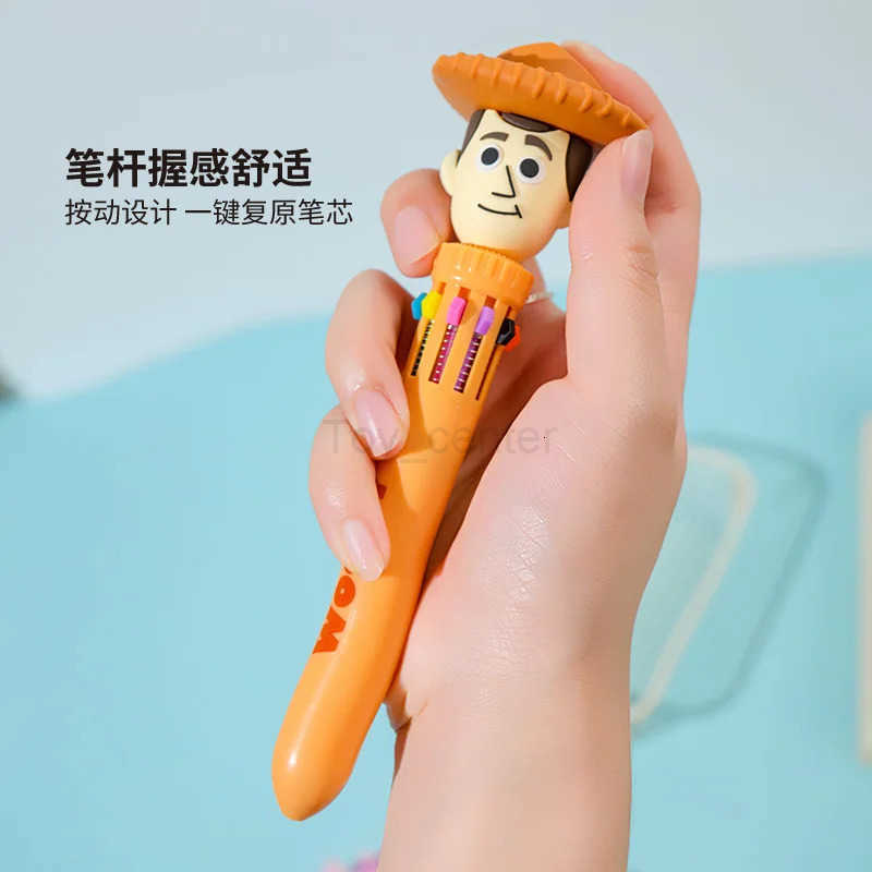 Disney Kawaii Stitch Ballpoint Pen Cartoon 10 Color Marker 07 Kids Graffiti Multicolor Hand-held Pen Students Learn Stationery H251220