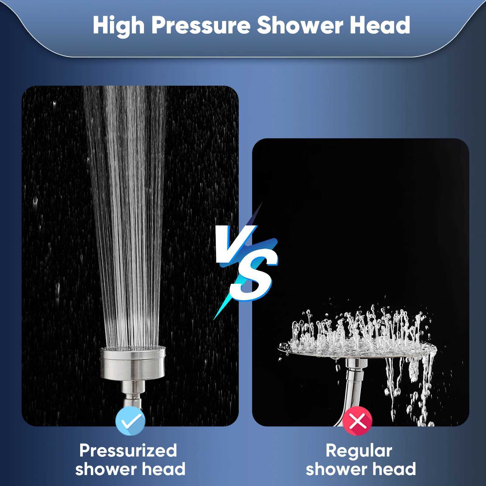 Filtered Shower Head 3 inch Round Rainfall High Pressure Stainless Steel Bath Shower Head Waterfall Full Body Coverage 811537 C251220