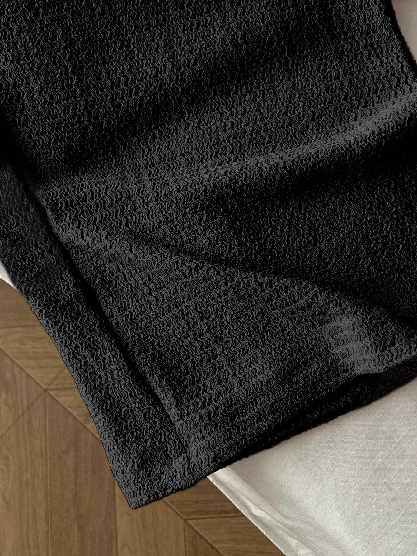 Women's Versatile Casual Straight Leg Trousers - Polyester Ruched Texture Daily Commute Pants ---119