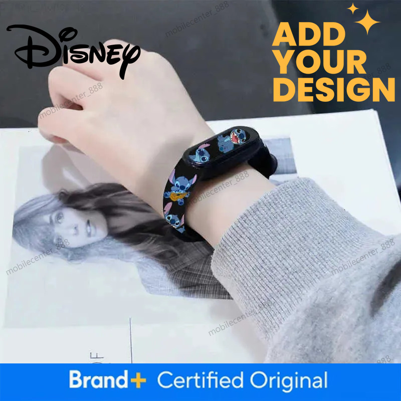 Disney custom Watches Lilo Stitch Anime LED Luminous Waterproof Electronic Sports Silicone Watch for Kids Birthday Gift H250924