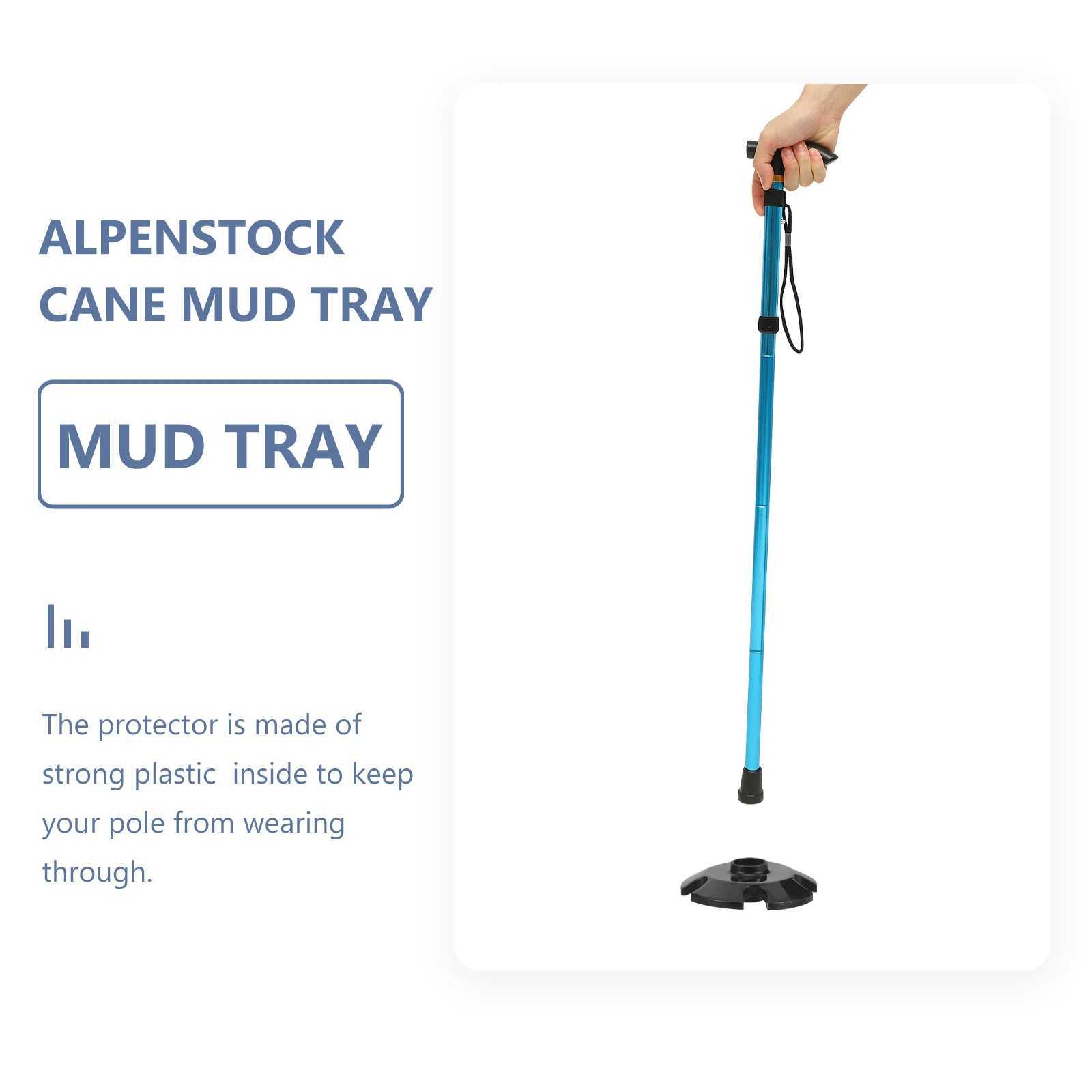 Trekking Pole Mud Blocker Plastic Tip Protector Trekking Pole Pad Outdoor Climbing Mountaineering Walking Stick Replacement Tips G251220