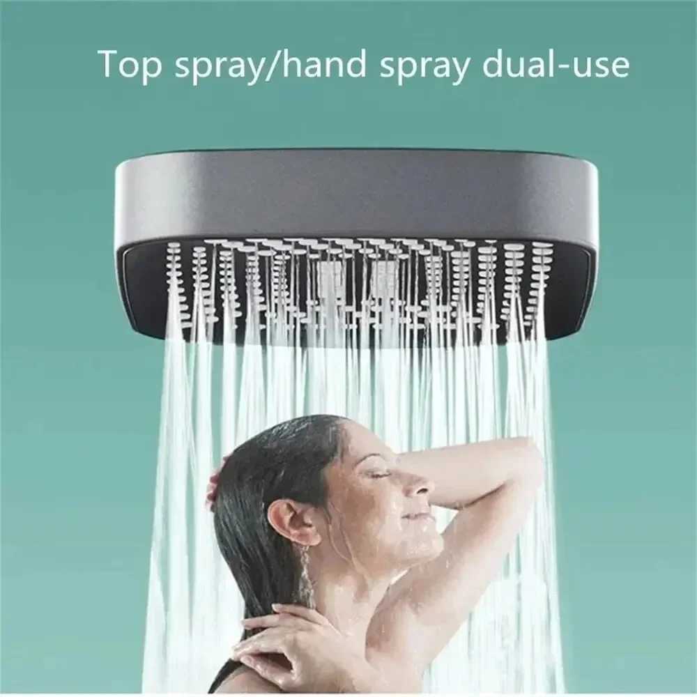 Adjustable Shower Head 3 Mode Rainfall Shower Large Flow Showerhead High Pressure Water Saving Shower Mixer Bathroom Accessories C251220