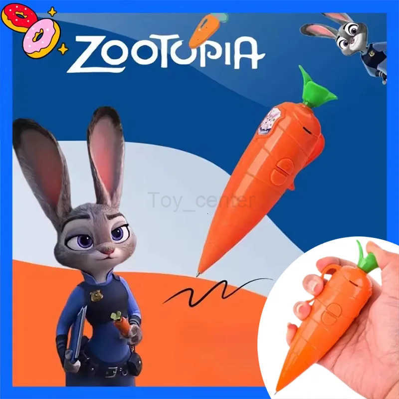 Disney Zootopia 2 Judy Carrot-Shaped 2-in-1 Voice Recorder Ballpoint Pen 60-Second Recording Creative Novelty Stationery Gift H251220
